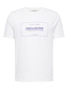 Zadig & Voltaire Tricou 'BLASON GUM' lila / alb