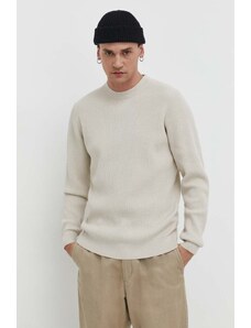 Solid pulover barbati, culoarea bej, light