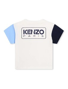 Kenzo Kids tricou de bumbac pentru copii culoarea alb, neted