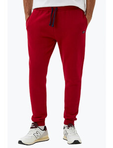 Norway Pantaloni sport barbati cu bata elastica si logo rosu