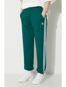 adidas Originals pantaloni de trening din bumbac Jogger Pants culoarea verde, cu imprimeu, IR8090