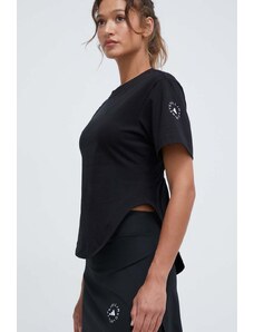 adidas by Stella McCartney tricou femei, culoarea negru IN3656