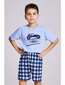 Taro Pijamale băieți Owen albastru auto off-road