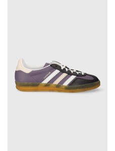 adidas Originals sneakers din piele Gazelle Indoor W culoarea violet