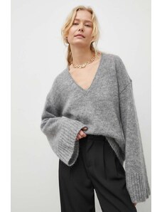 By Malene Birger pulover de lana femei, culoarea gri, călduros