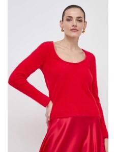 Morgan pulover femei, culoarea rosu