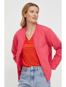 United Colors of Benetton geaca femei, culoarea roz, de tranzitie
