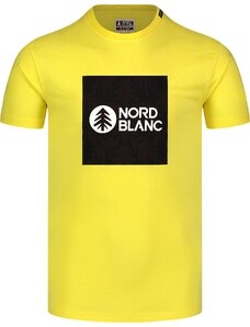 Nordblanc Tricou galben pentru bărbați SQUARED