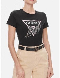 GUESS Tricou Ss Cn Patch And Embr
