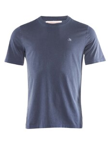 SCOTCH & SODA T-Shirt Garment Dye Logo 175585 SC2465 ink blue