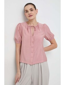 Silvian Heach camasa femei, culoarea roz, regular