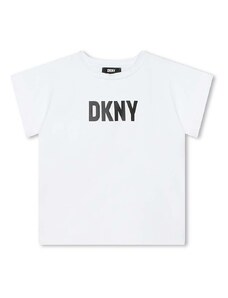 Dkny tricou copii culoarea alb