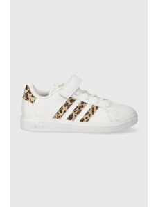 adidas sneakers pentru copii GRAND COURT 2.0 EL K culoarea alb