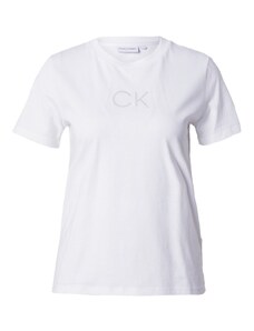 Calvin Klein Tricou gri / alb