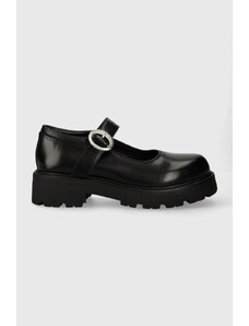 Vagabond Shoemakers pantofi de piele COSMO 2.0 femei, culoarea negru, cu toc plat