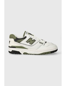 New Balance sneakers din piele 550 culoarea alb, BB550DOB