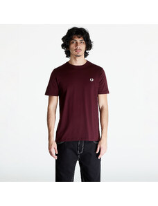 Tricou pentru bărbați FRED PERRY Crew Neck T-Shirt Oxblood/ Ecru