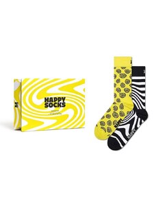 Happy Socks sosete Gift Box Zig Zag 2-pack