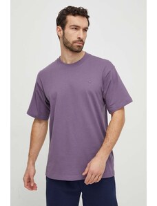 adidas Originals tricou din bumbac bărbați, culoarea violet, uni IP2772