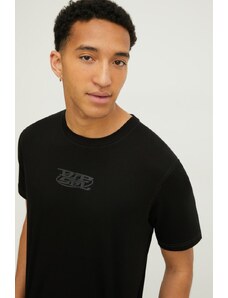 Diesel tricou din bumbac bărbați, culoarea negru, cu imprimeu A12269.0QANW