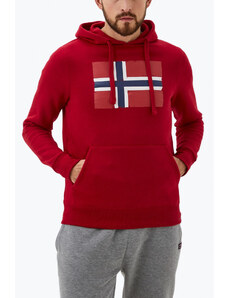 Norway Hanorac barbati cu imprimeu cu logo rosu