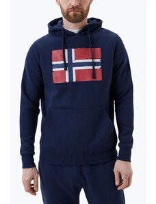 Norway Hanorac barbati cu imprimeu cu logo bleumarin