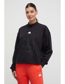 adidas bluză femei, culoarea negru, cu imprimeu IP2267