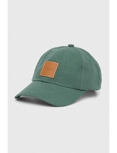 BOSS șapcă de baseball din bumbac culoarea verde, cu imprimeu 50508554