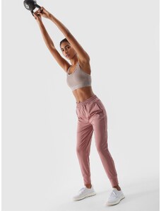 4F Pantaloni de antrenament cu uscare rapidă pentru femei - roz pudrat - L