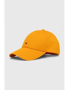 Tommy Hilfiger șapcă de baseball din bumbac culoarea portocaliu, uni AM0AM11478
