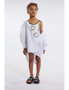Marc Jacobs rochie din bumbac pentru copii culoarea alb, mini, oversize