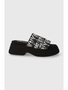 DKNY Crocs sneakers IDRIS SKYLINE femei, culoarea negru, cu platformă K1422030
