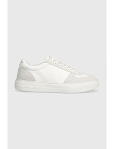 Karl Lagerfeld sneakers din piele T/KAP culoarea alb, KL51424