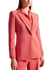 TED BAKER Sacou Bertaah Single Breasted Feature Collar Blazer 272726 coral
