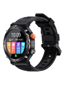 Smartwatch barbati Tio , 1.32 inch, apel bluetooth HD, multi sport, monitorizare ritm cardiac multi point, tensiune arteriala, oxigen sange, difuzor, notificari, carcasa metalica, IP68