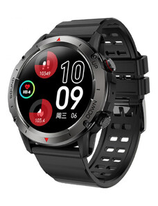 Ceas smartwatch barbati Tio , 1.39 inch TFF IPS HD, multi sport, apel bluetooth 5.0 HD, tensiune arteriala, monitorizare ritm cardiac multi point, oxigen in sange, difuzor, carcasa metalica, IP68