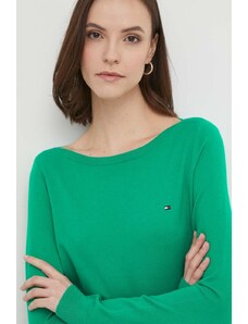 Tommy Hilfiger pulover femei, culoarea verde, light, WW0WW40099