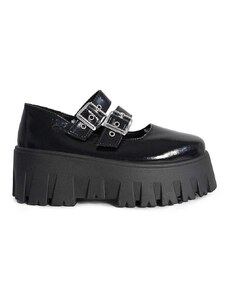 Altercore pantof Skarde femei, culoarea negru, cu platforma, Skarde