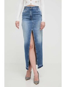 Elisabetta Franchi fusta jeans maxi, creion