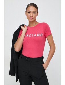 Marciano Guess tricou femei, culoarea roz