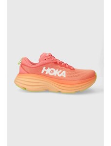 Hoka One One pantofi de alergat Bondi 8 culoarea portocaliu