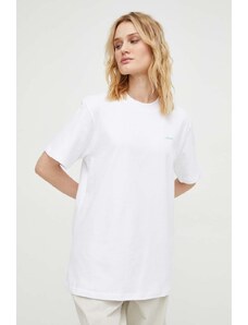 Mercer Amsterdam tricou din bumbac culoarea alb, cu imprimeu