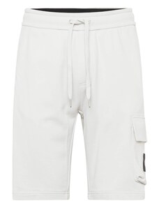 Calvin Klein Jeans Pantaloni cu buzunare gri deschis / negru / alb