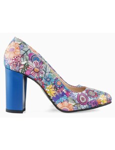 DIANE MARIE Pantofi eleganti dama Primavera, piele naturala, model floral