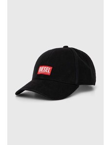 Diesel șapcă de baseball din bumbac culoarea negru, cu imprimeu A11360.0BLAA