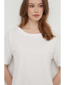 Geox tricou din bumbac W4510A-T3091 W T-SHIRT femei, culoarea alb