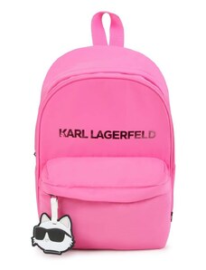 Karl Lagerfeld ghiozdan copii culoarea roz, mare, cu imprimeu