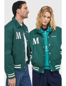 Mercer Amsterdam jacheta de bumbac culoarea verde, de tranzitie