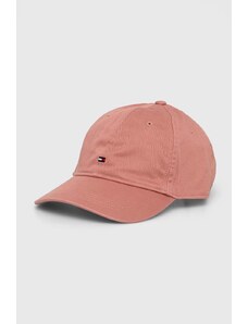 Tommy Hilfiger șapcă de baseball din bumbac culoarea roz, uni AM0AM12303