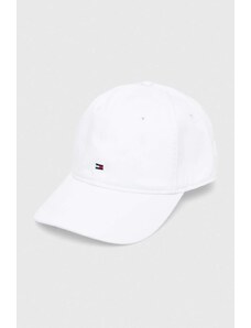 Tommy Hilfiger șapcă de baseball din bumbac culoarea alb, uni AM0AM12303